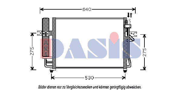 Kondensator, Klimaanlage AKS Dasis 562002N von AKS Dasis