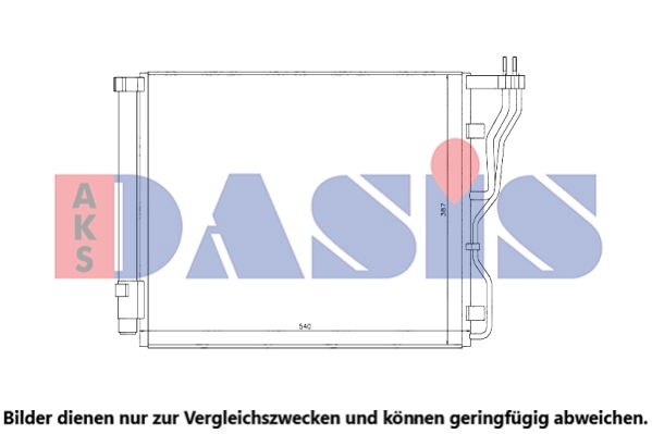 Kondensator, Klimaanlage AKS Dasis 562035N von AKS Dasis