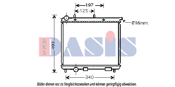 Kühler, Motorkühlung AKS Dasis 060033N von AKS Dasis