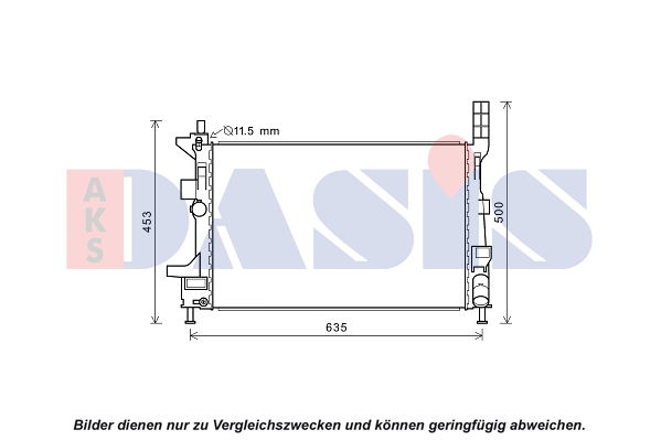 Kühler, Motorkühlung AKS Dasis 090117N von AKS Dasis