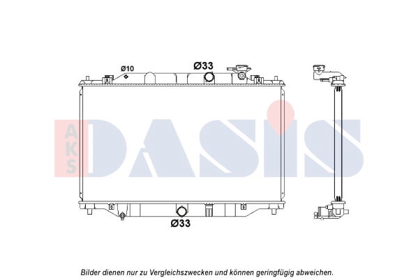 Kühler, Motorkühlung AKS Dasis 110084N von AKS Dasis