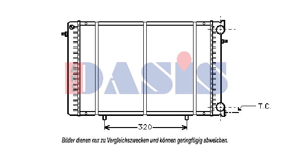 Kühler, Motorkühlung AKS Dasis 180035N von AKS Dasis