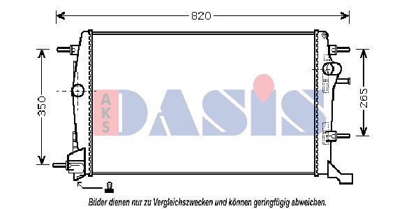 Kühler, Motorkühlung AKS Dasis 180067N von AKS Dasis