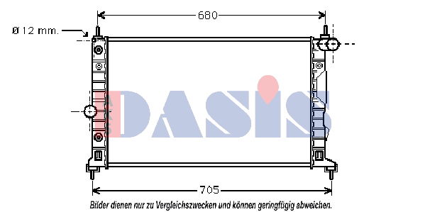 Kühler, Motorkühlung AKS Dasis 190310N von AKS Dasis