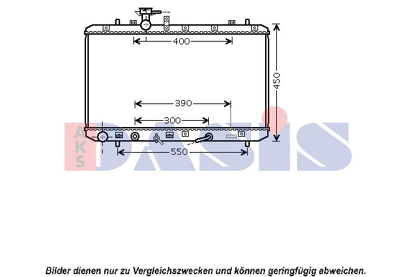 Kühler, Motorkühlung AKS Dasis 320037N von AKS Dasis