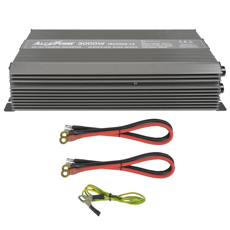 ALCAPOWER Spannungswechselrichter President 3000W 12V-230V, modifizierter Sinus, USB-Anschluss von Alcapower