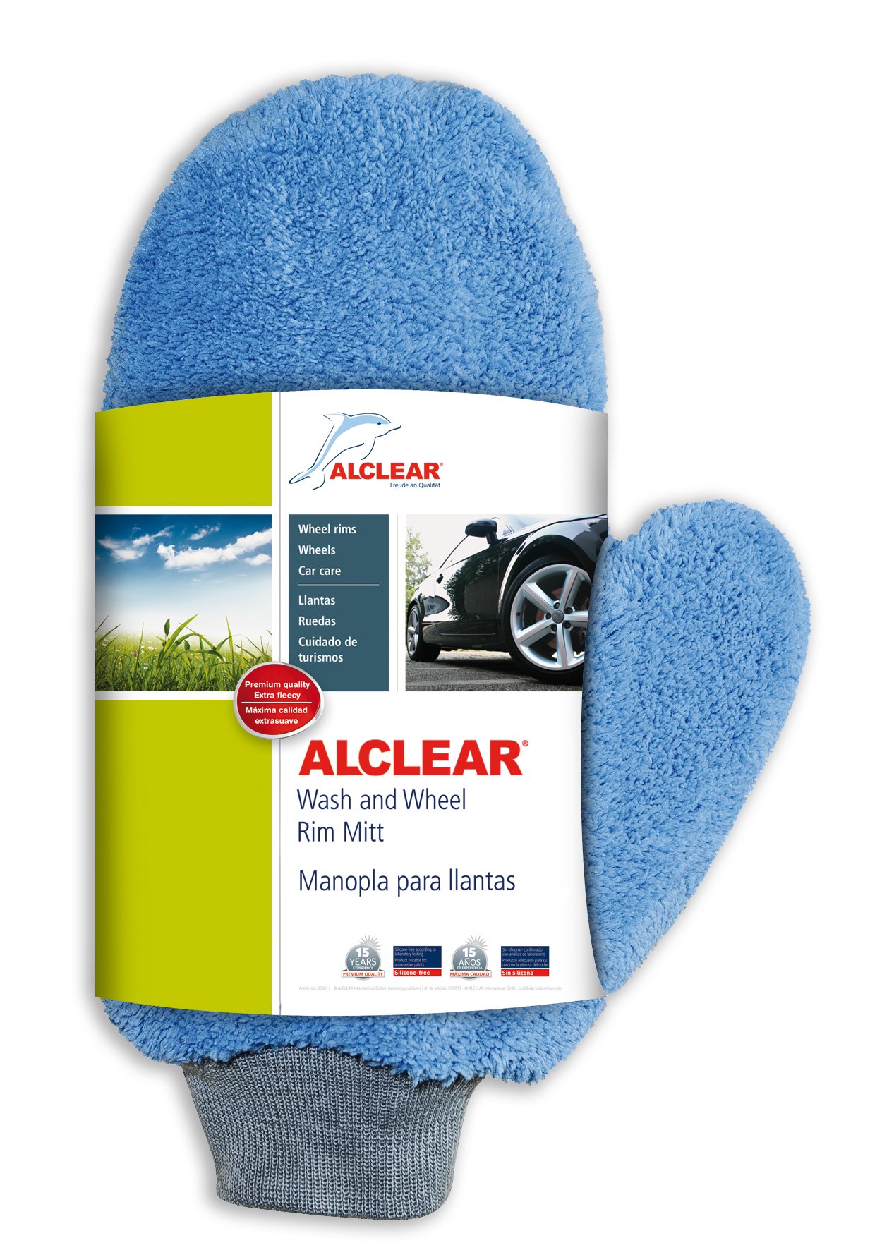 ALCLEAR 950013 extrem flauschig Ultra, Mikrofaser, Felgen Handschuh, blau von ALCLEAR