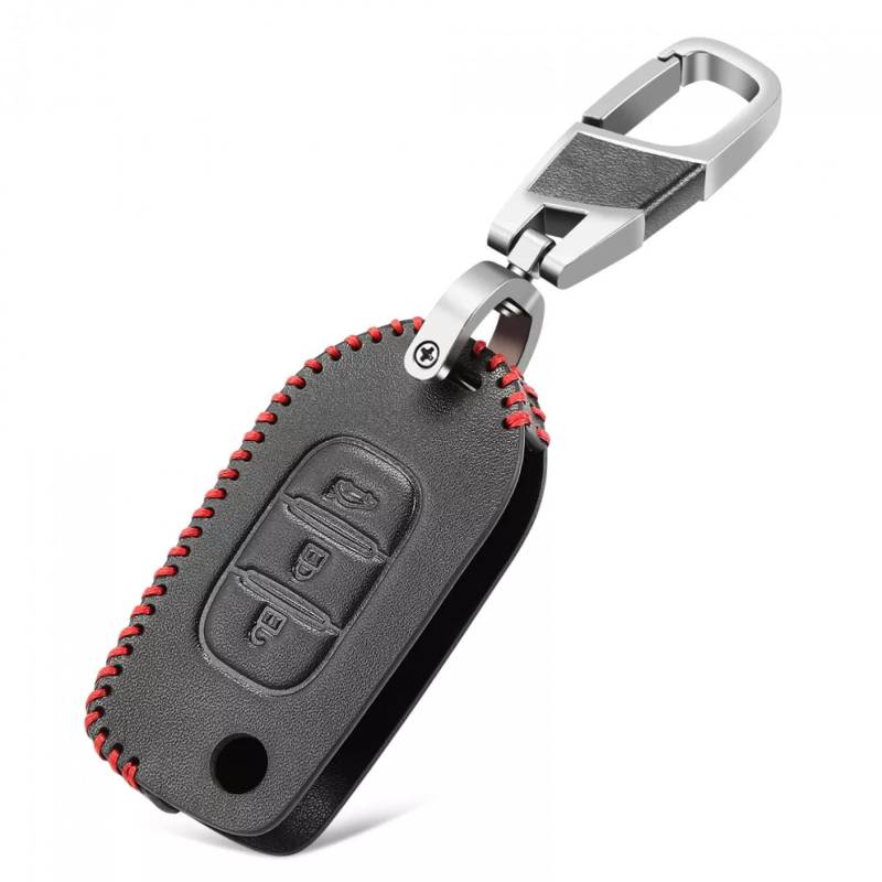 Leder Auto Remote Key Protector Case Cover Shell Schlüsselanhänger Zubehör für Renault Kadjar Captur Megane Sandero Stepway Logan Clio 5 Arkana 2020 2021 von ALIANQ