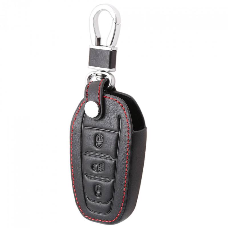 Leder Autoschlüssel Shell Cover Halter Fob Case für 5008 DS5 DS6 Für Peugeot 208 DS3 Für Citroen C4 C5 X7 3 Tasten Auto Remote Shell Fob von ALIANQ