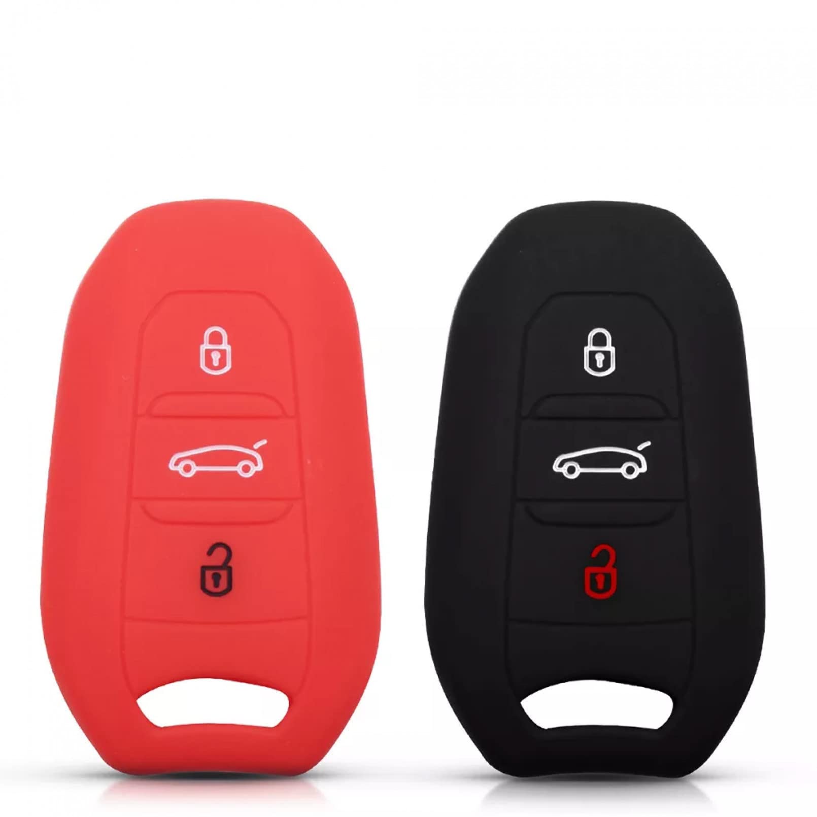 Silikon Auto Remote Key Protector Cover Case Fob Shell 3 Tasten für Peugeot C6 508 C5 C3 508 2008 3008 Aircross Picasso Grand für Citroen C4 DS4 DS5 von ALIANQ