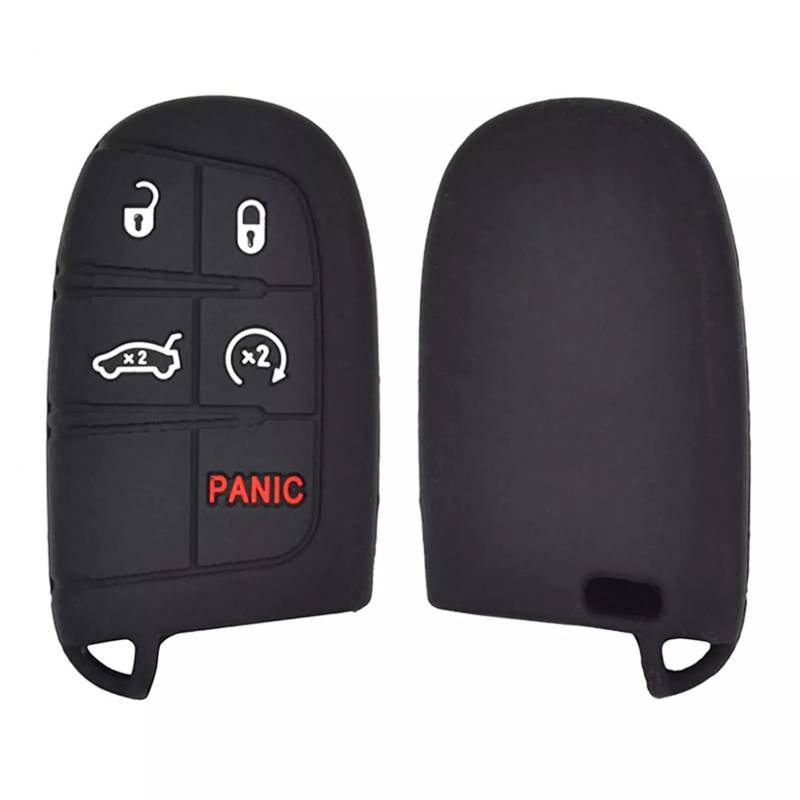 Silikon Auto Remote Key Protector Cover Case Fob Shell Autozubehör 5 Tasten für Dodge Ram Charger Journey Durango für Jeep Grand Cherokee von ALIANQ