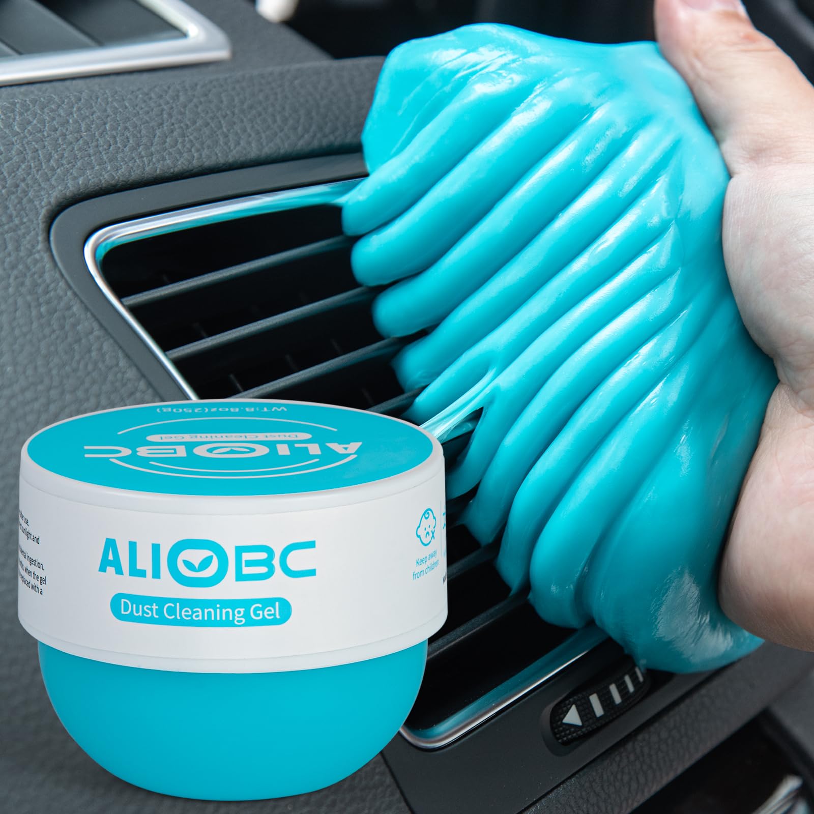 ALIOBC 250g Auto Reinigungsgel für den Innenraum, Auto Reinigung Gel, Reinigungsgel für den Innenraum, Reinigungsgel Universal Staubreiniger, für Auto, Laptop, Drucker, Kameras, Fernbedienung von ALIOBC