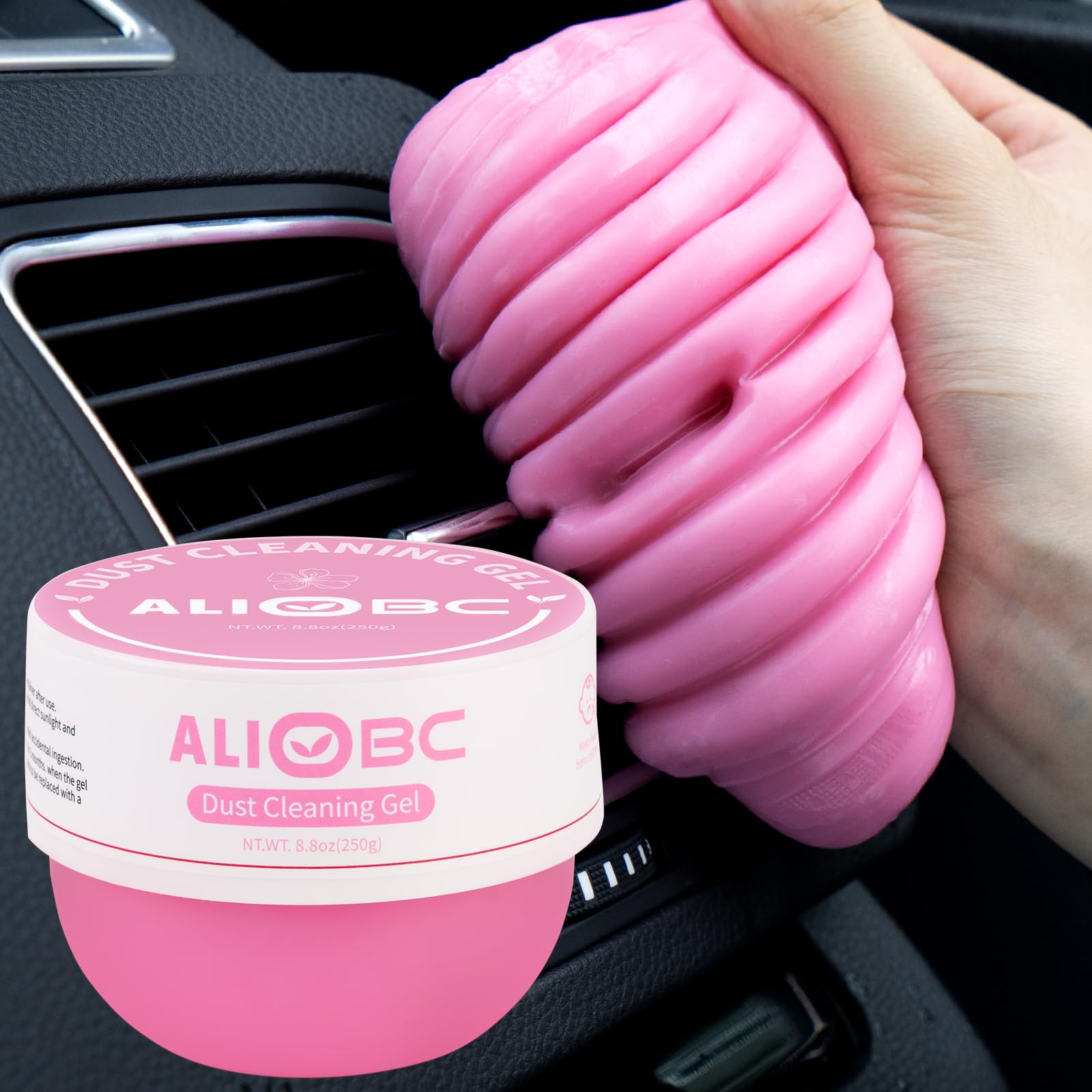 ALIOBC 250g Auto Reinigungsgel für den Innenraum, Auto Reinigung Gel, Reinigungsgel für den Innenraum, Reinigungsgel Universal Staubreiniger, für Auto, Laptop, Drucker, Kameras, Fernbedienung von ALIOBC