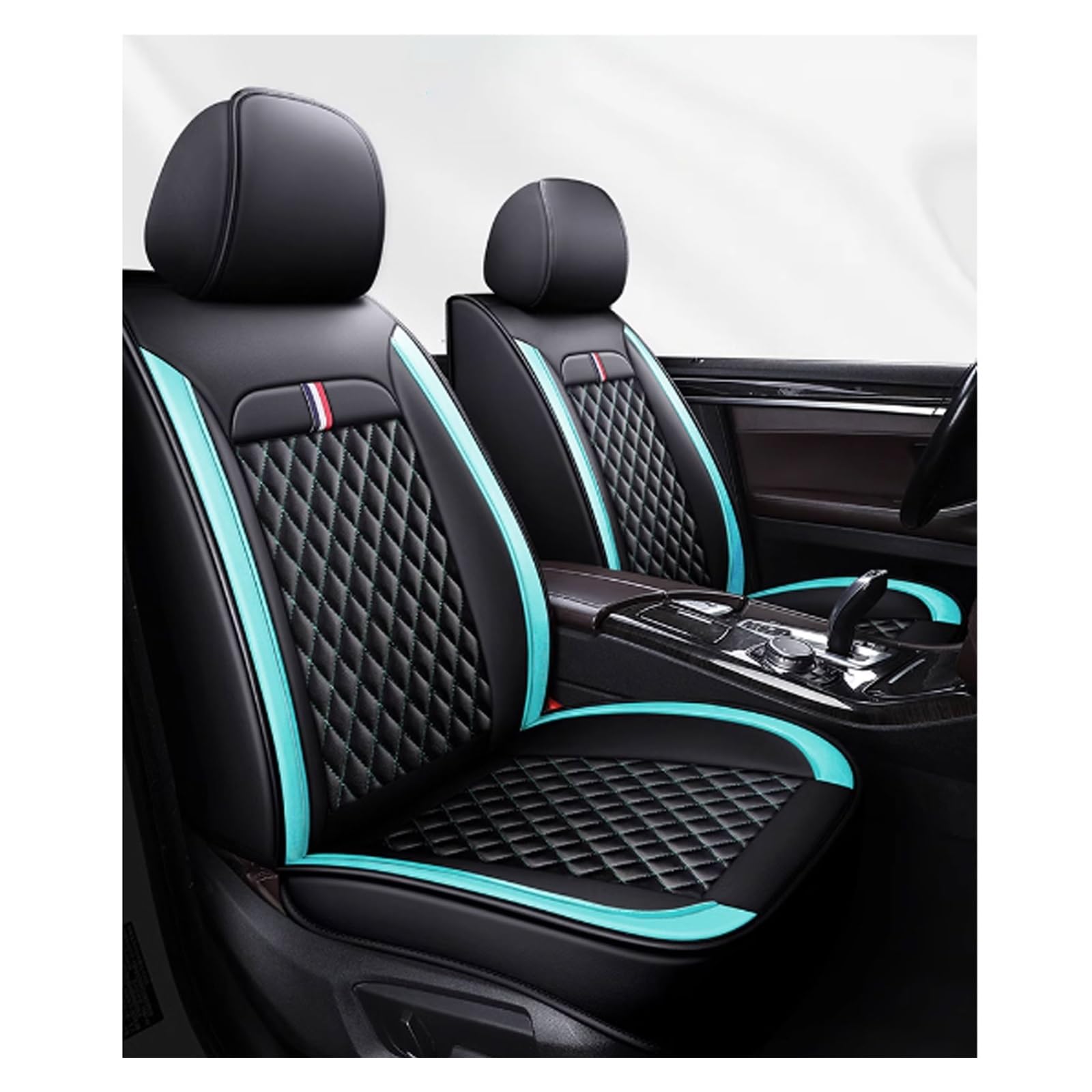 Autositzbezüge, vollständiges Set, atmungsaktive Leder-Sitzbezüge für Alfa Romeo 147 (Facelift 2004) 3-Türer 2004 2005 2006 2007 2008 2009 2010, 5 Sitze Universal Sitzbezüge für Autos, komplettes Set von ALKANI