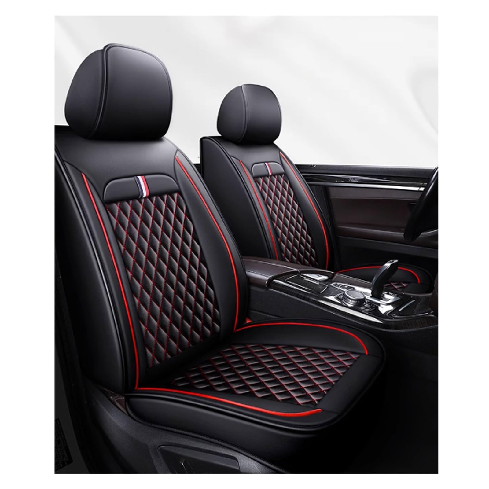 Autositzbezüge, vollständiges Set, atmungsaktive Leder-Sitzbezüge für Volkswagen Tiguan (Facelift 2011) 2011, 2012, 2013, 2014, 5 Sitze, universelle Sitzbezüge für Autos, komplettes Set, von ALKANI