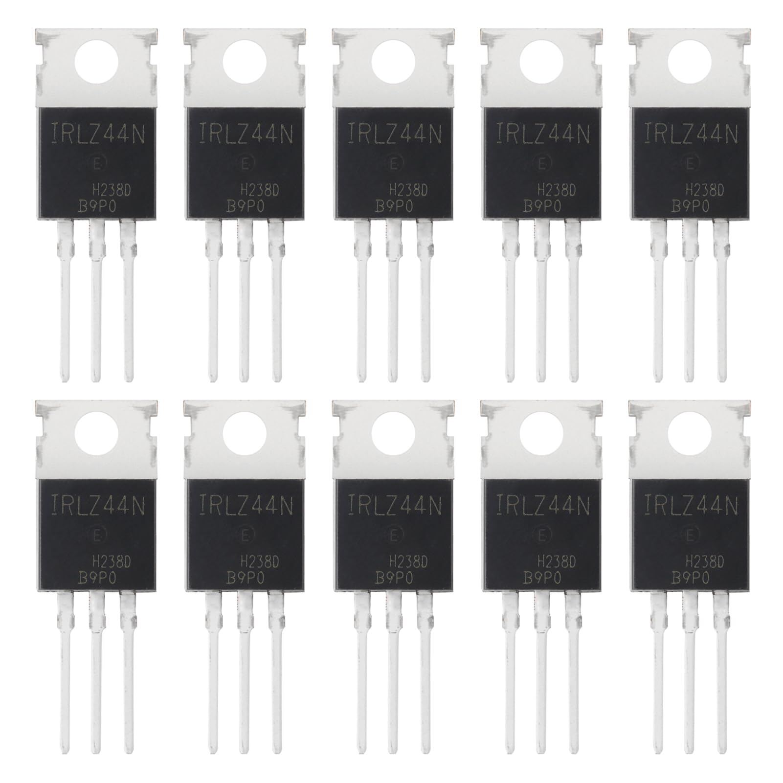 ALLECIN 10 Stück IRLZ44N IRLZ44 IRLZ44NPBF MOSFET-Transistoren 47A 55V IRLZ44NPBF N-Kanal Gleichrichter Mosfets 47 Ampere 55 Volt TO-220 von ALLECIN