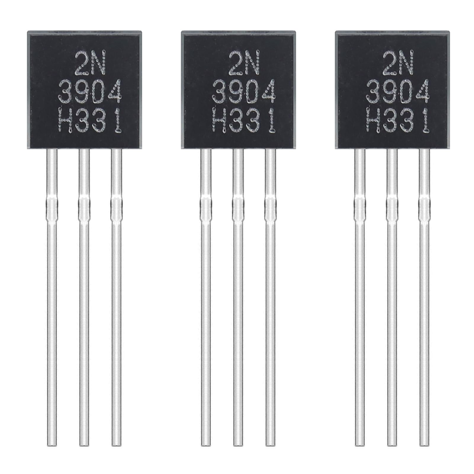 ALLECIN 2N3904 NPN Transistor Allzweck Verstärker TO-92 Silizium Transistoren für DIY 60V 200 mA (Packung mit 200 Stück) von ALLECIN