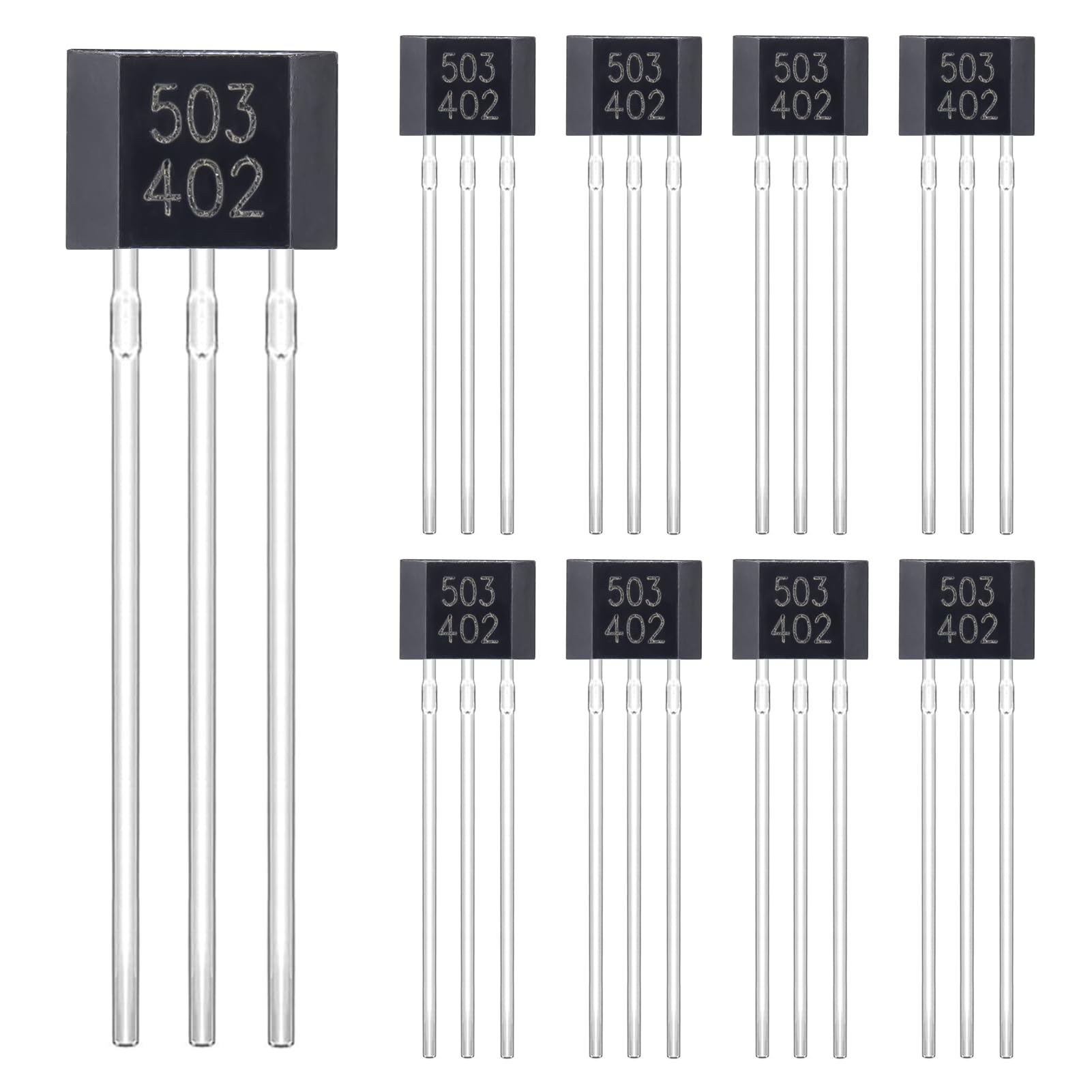 ALLECIN AH3503 Hall Effekt Sensor 3503 Linearer Hall-Effekt-Sensor 3 Poliger Magnetdetektor Hall-Effekt-Sensoren TO-92S Linear Hallsensoren 3Pin (Packung mit 20 Stück) von ALLECIN