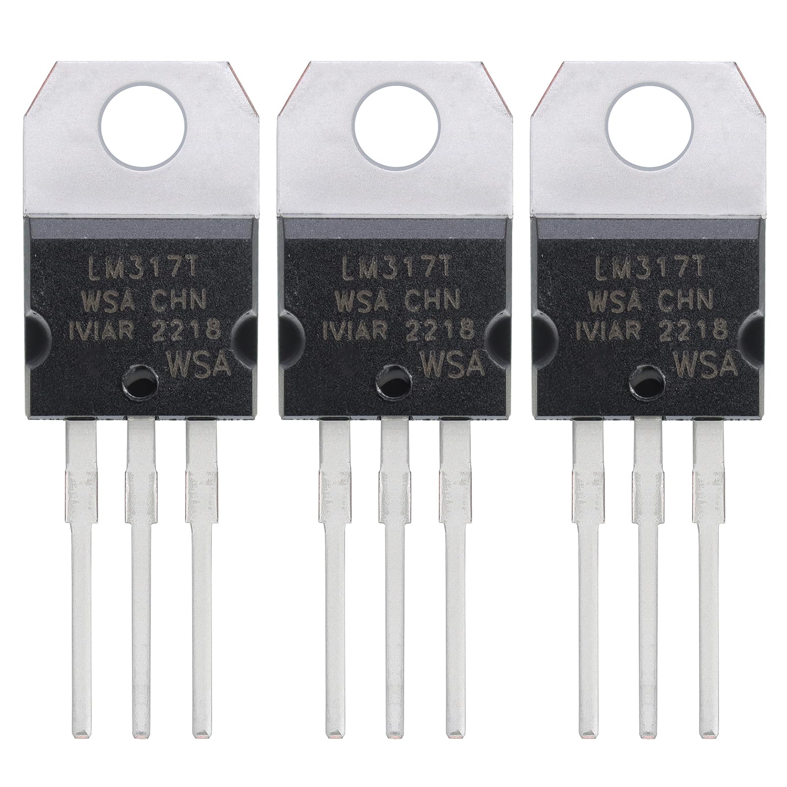 ALLECIN LM317T LM317 Spannungsregler mit drei Anschlüssen Einstellbarer Verstellbarer 1,5A 1,2V bis 37V für DIY TO-220 (Packung mit 30 Stück) von ALLECIN