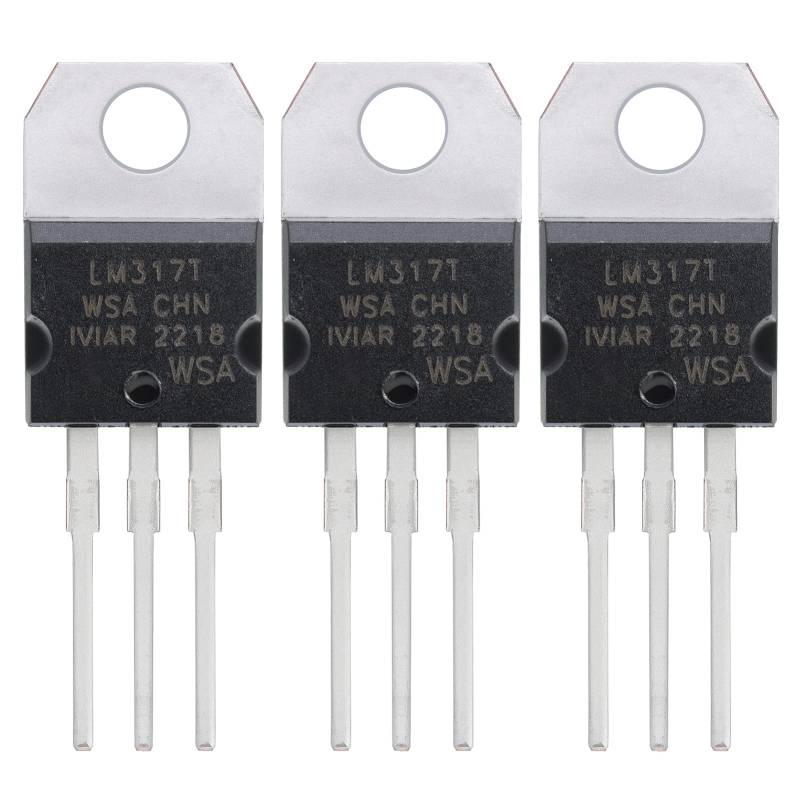 ALLECIN LM317T LM317 Spannungsregler mit drei Anschlüssen Einstellbarer Verstellbarer 1,5A 1,2V bis 37V für DIY TO-220 (Packung mit 30 Stück) von ALLECIN