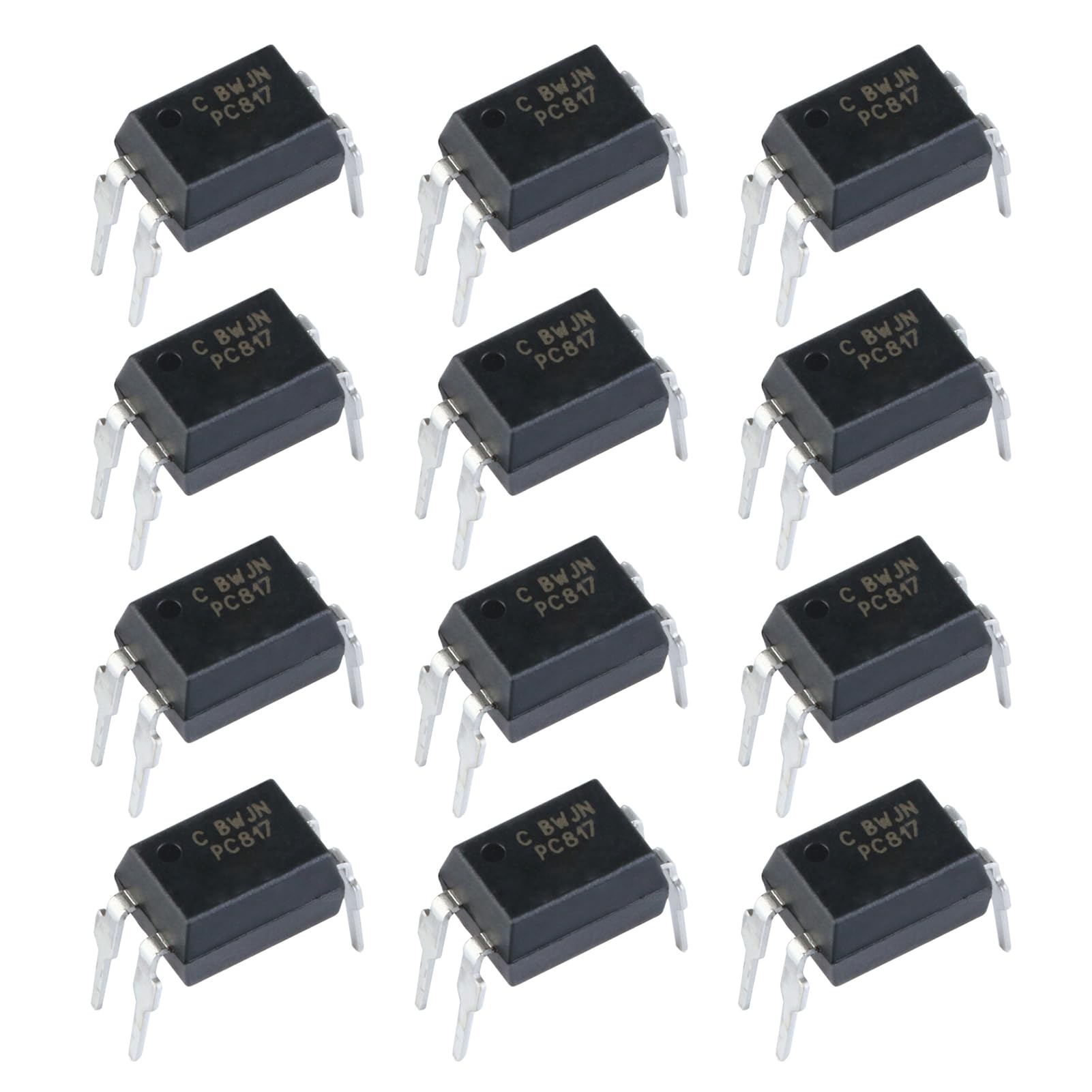 ALLECIN PC817 Optokoppler für DIY 2,54 mm Abstand DIP-4 4-Polig PC817C Transistor-Ausgangsoptokoppler (Packung mit 50 Stück) von ALLECIN