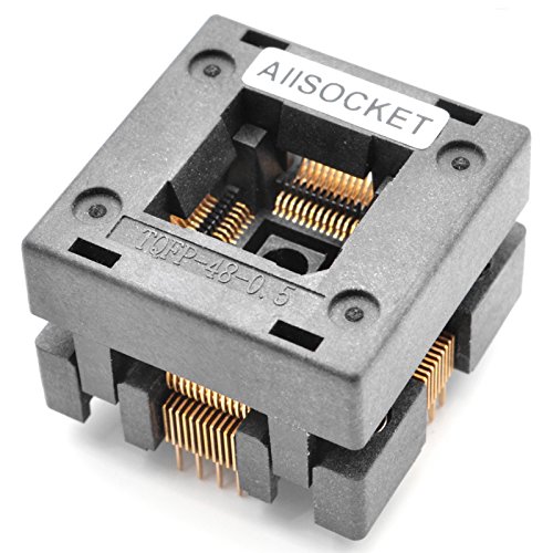 ALLSOCKET QFP48-0.5 Socket IC Burn-in Tesing Socket OTQ-48-0.5-01 0.5mm Pitch 7x7mm IC Dimension Open-top Socket Soldering Version(QFP48-0.5-STP) von ALLSOCKET