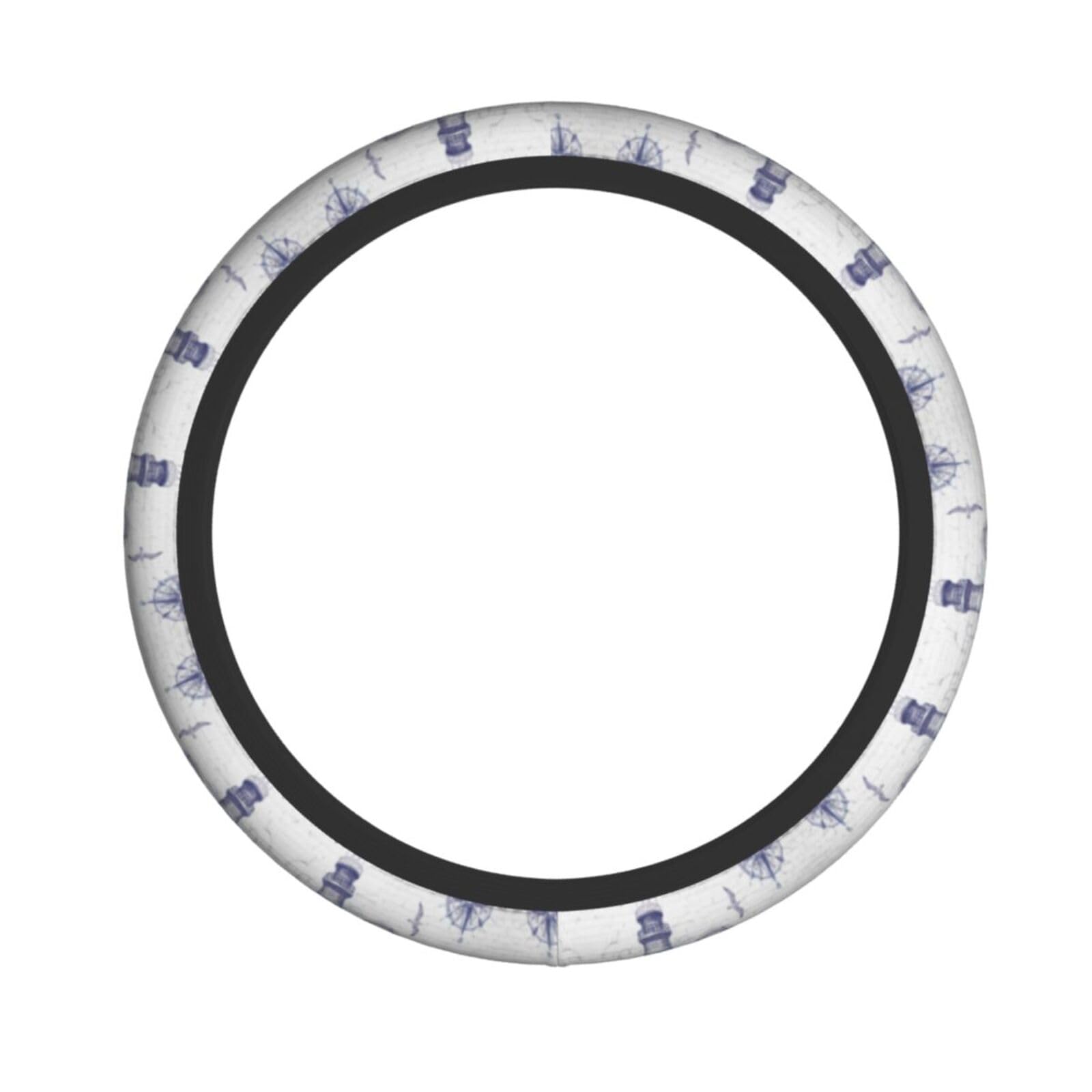 Lenkradbezug für Segelboot, Kompass, elastischer Stoff, Lenkradbezug, Auto-Innenraum von ALLiYa