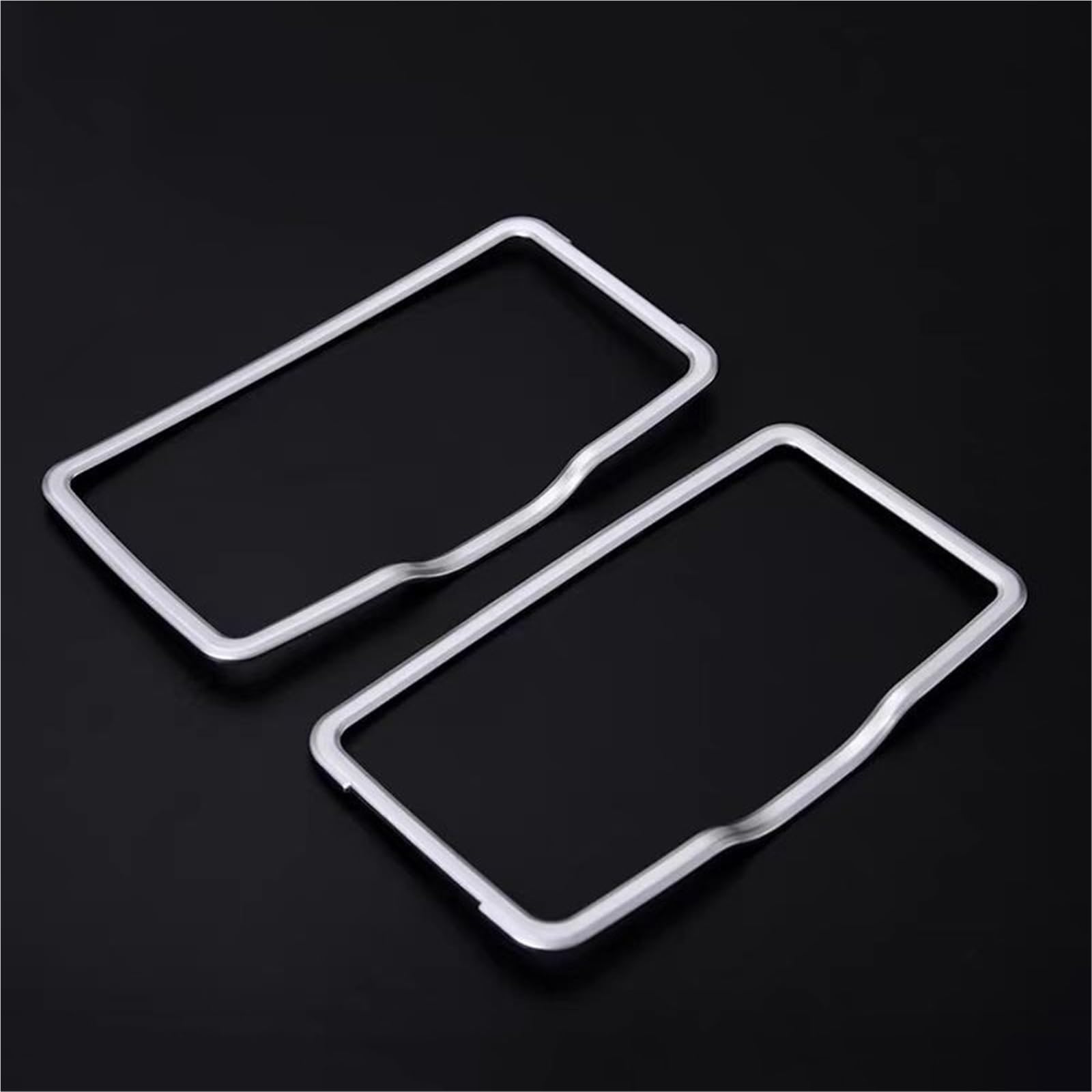 ALNHY 2 PCs Abs Chrome Car Sunvisor Kosmetischer Spiegel Dekorationsrahmen Aufkleber Kompatibel Mit Mercedes Benz A B C Klasse Cla Gle GLC Ml Auto-Styling von ALNHY