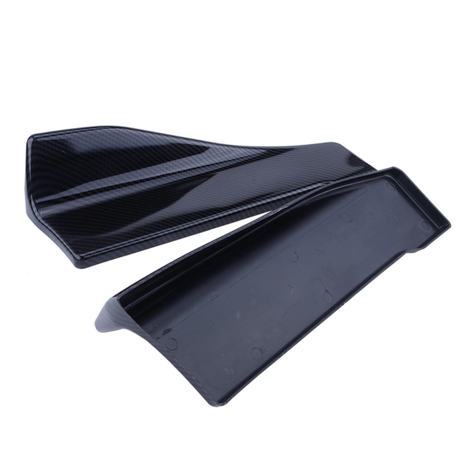 ALNHY 35 cm Universal Car Wide Body Side Rocks Splitter Kit Modifizierte Teile Seitenskirts Rocker Winglet Stoßfänger Autozubehör(Carbon Color) von ALNHY