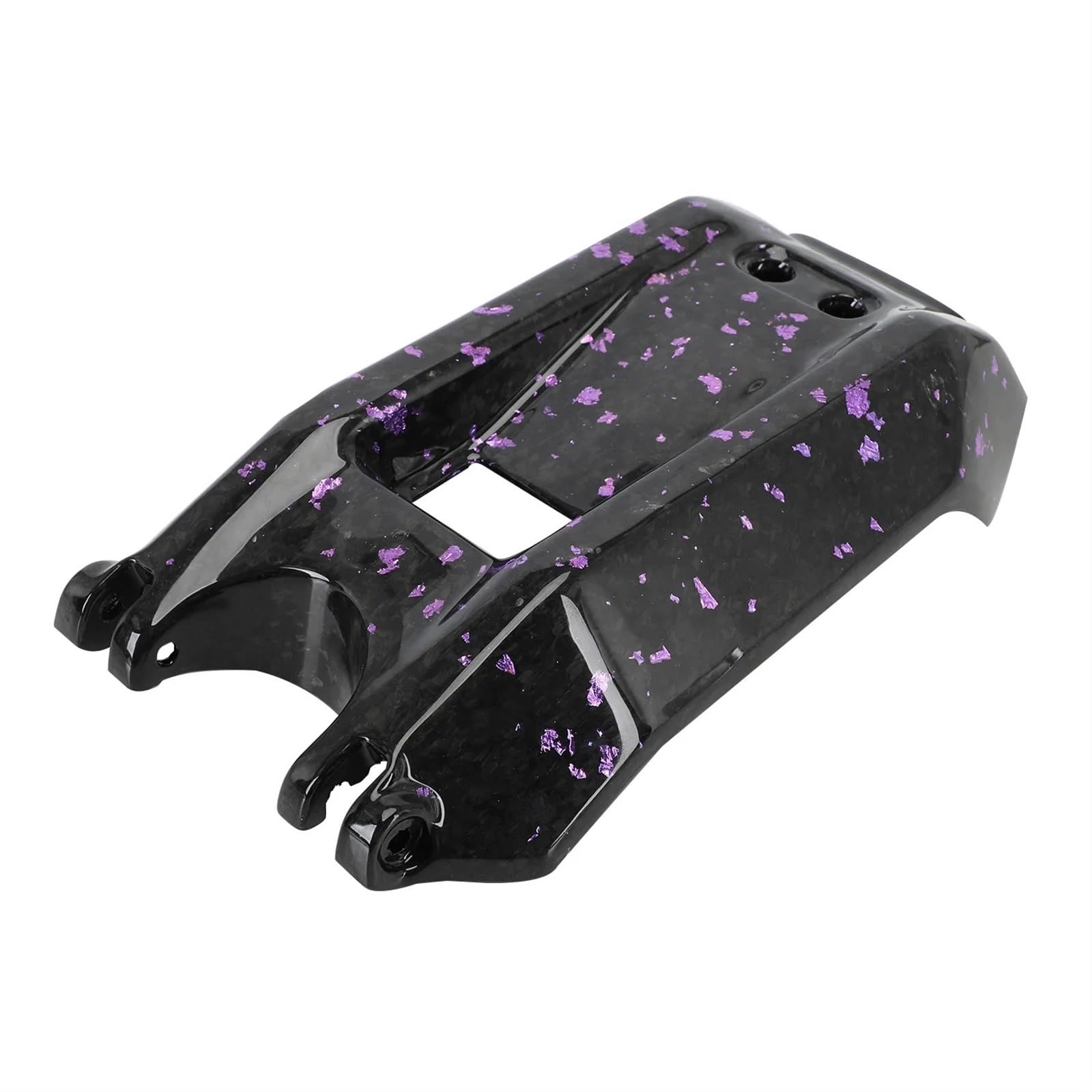 ALNHY Carbon Fiber Motorcycle Battery Compartment Cover Guard Compatible with Light Bee X S L1E(Purple) von ALNHY