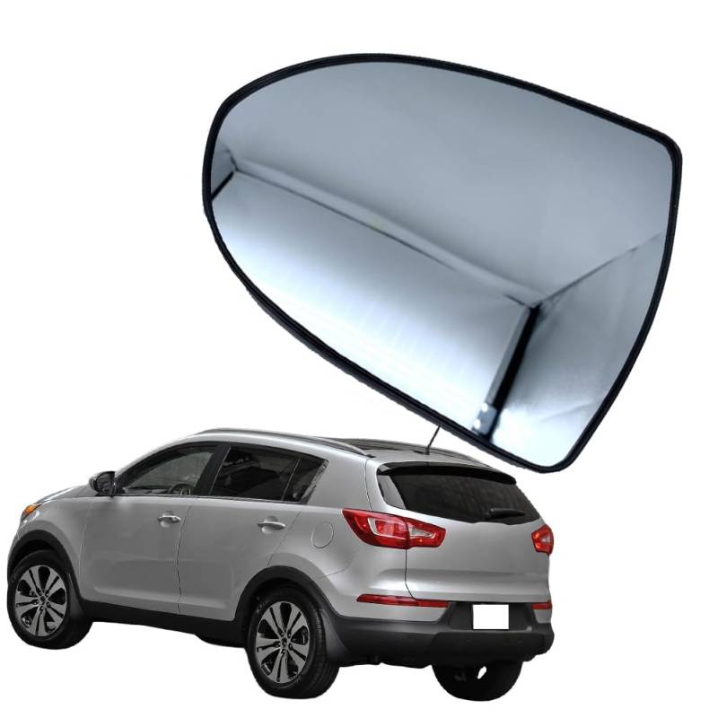 Aussenspiegel Glas Ersatz Spiegelglas für kia SPORTAGE 2005-2010 2010-2016 2016 876113W300 876213W300 87611-F1060 87621-F1060 87611-F1020 87621-F1020, Auto Seitenspiegel Beheizbar Wasserdicht von ALOEU