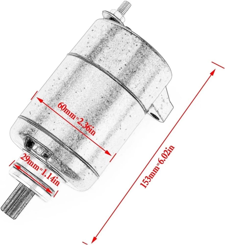 Anlasser kompatibel mit 125-cm3- und 200-cm3-Motorrädern von 2011 bis 2017, Motorstartzubehör für das Modell 90140001000 von ALOFdH