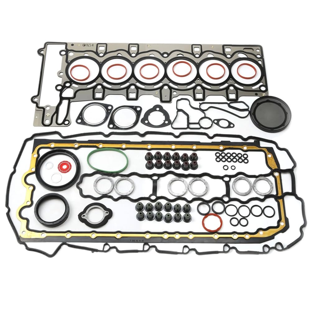 Kompatibel mit 1 3 7 Serie E82 E90 F02 E71 E89 X6 Z4 2010–2013 N54B30 3.0T Motor Zylinderkopfdichtung Dichtung Reparatursatz von ALOFdH