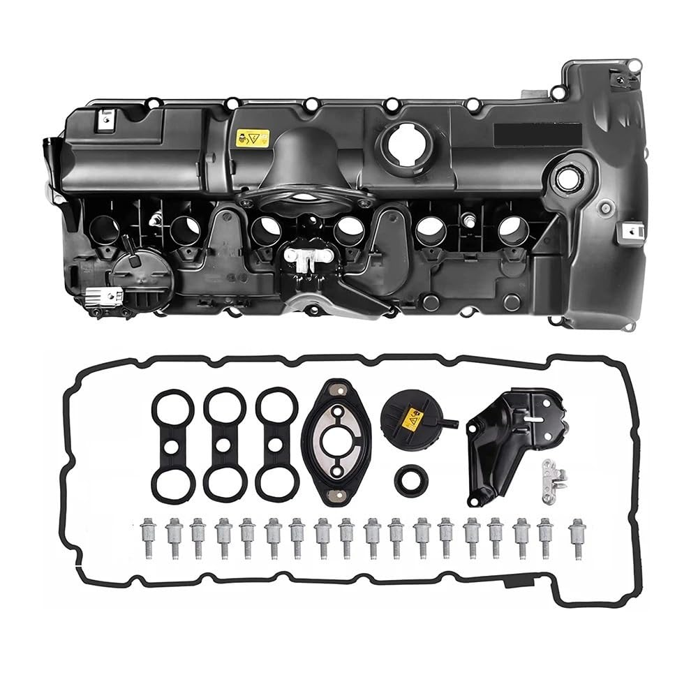 Kompatibel mit E70 E82 E90 E91 Z4 X3 X5 128i 328i 528i Fahrzeugen Motorventildeckel mit Dichtung und Schrauben 11127552281 von ALOFdH