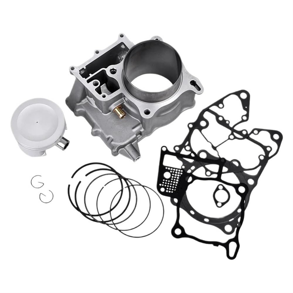 Kompatibel mit SXS700 700 4 2024 Motorrad-End-Kit mit Zylinderkopf-Überholungsmatte, Kolbenringen und Dichtung von ALOFdH