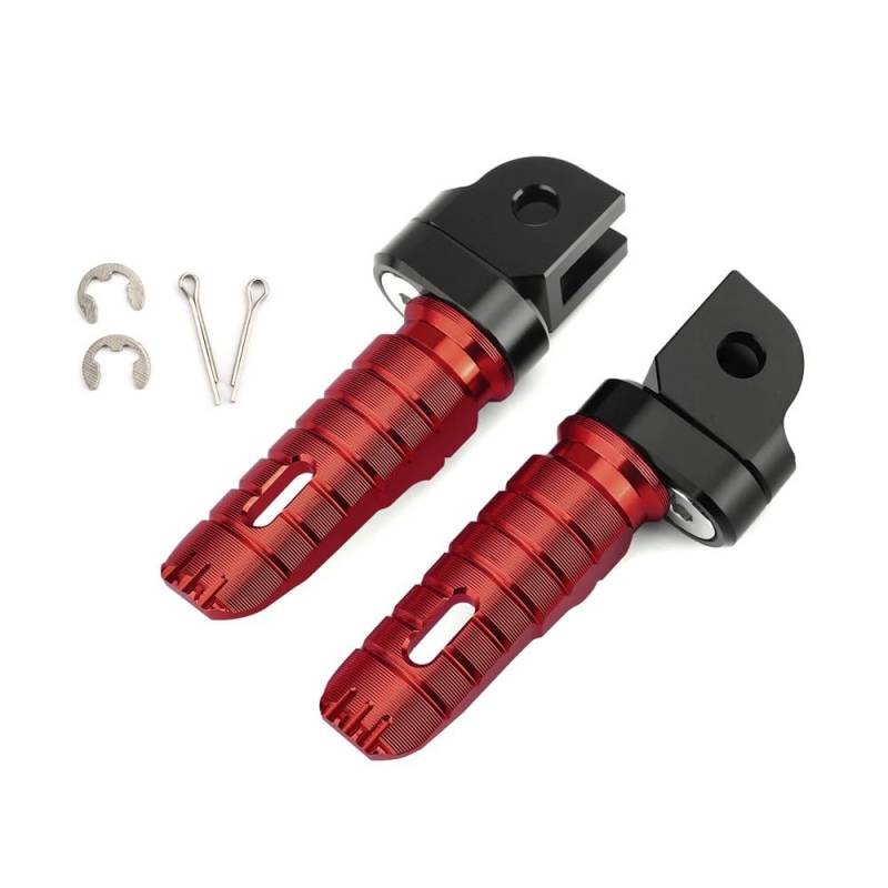 Kompatible vordere Fußrasten Fußrasten Kompatibel mit CBR250RR CBR1000RR CBR 250 1000 CB600F CB 1100 RS SX(RED) von ALOFdH