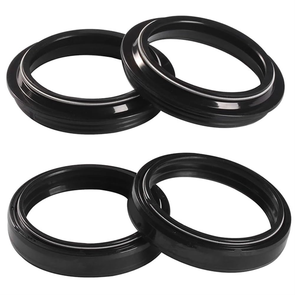 Vorderradgabel-Öldichtung und Staubschutz, kompatibel mit KLX 650R 650C 750 ZX7R ZX7 VN 1600 1993–2008(2PCS Oil 2PCS DUST) von ALOFdH