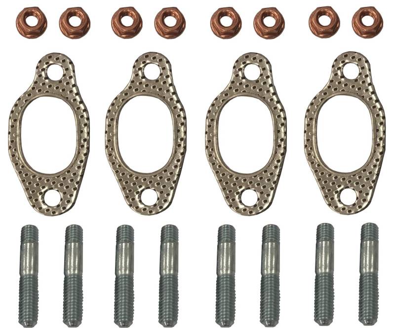 Abgaskrümmer Dichtungen Komplettsatz inkl. 8x Stehbolzen + Muttern von ALP