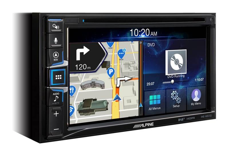 ALPINE INE-W611D Multimedia Autoradio, Farbe: schwarz, 2 DIN von Alpine Pro