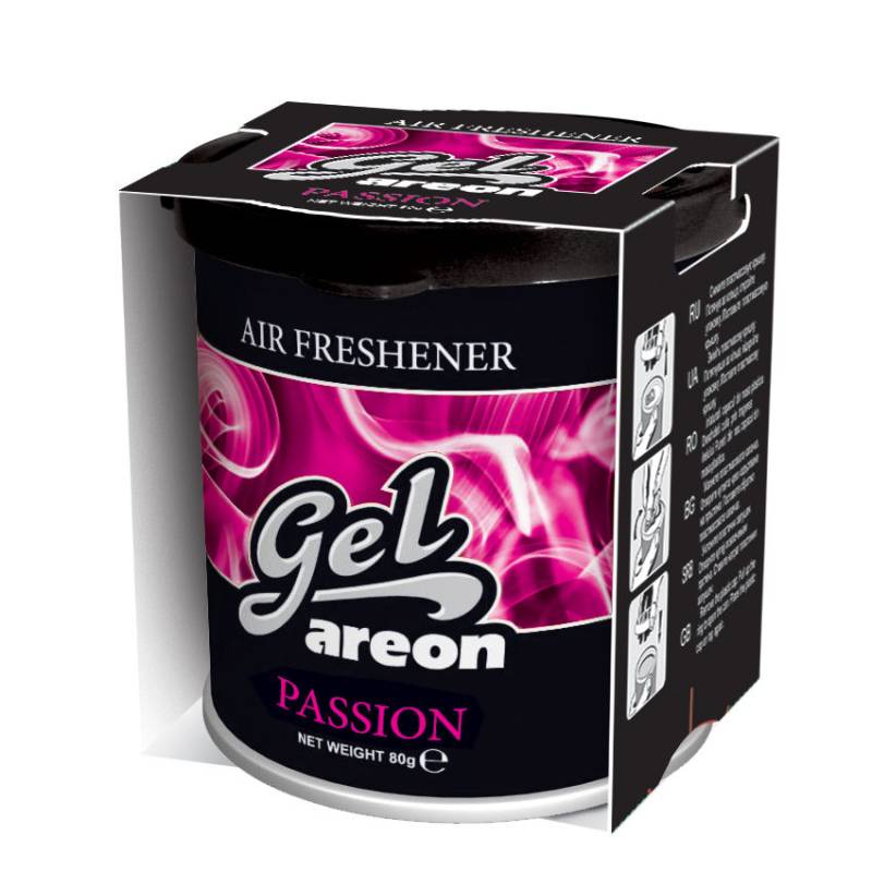 Original Areon Gel CAN Autogel Duftdose Duftbaum Lufterfrischer + DECKEL Passion von ALTI GIRI