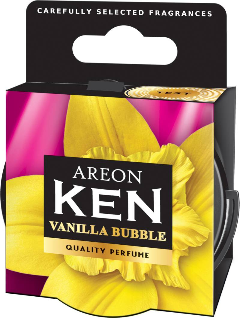 Original Areon KEN Duftdose Duftbaum Lufterfrischer DECKEL Vanille Bubblegum von erio FRESH GmbH & Co. KG