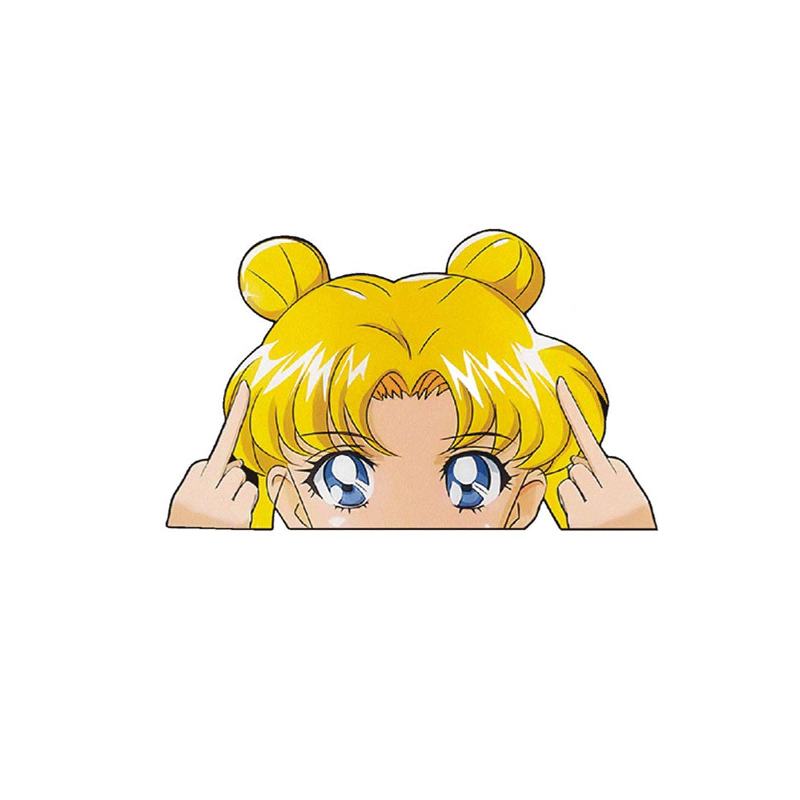 ALTcompluser Anime Autoaufkleber Sailor Moon Car Sticker Auto Fenster Tuning Vinyl Aufkleber(Tsukino 14x9 cm) von ALTcompluser