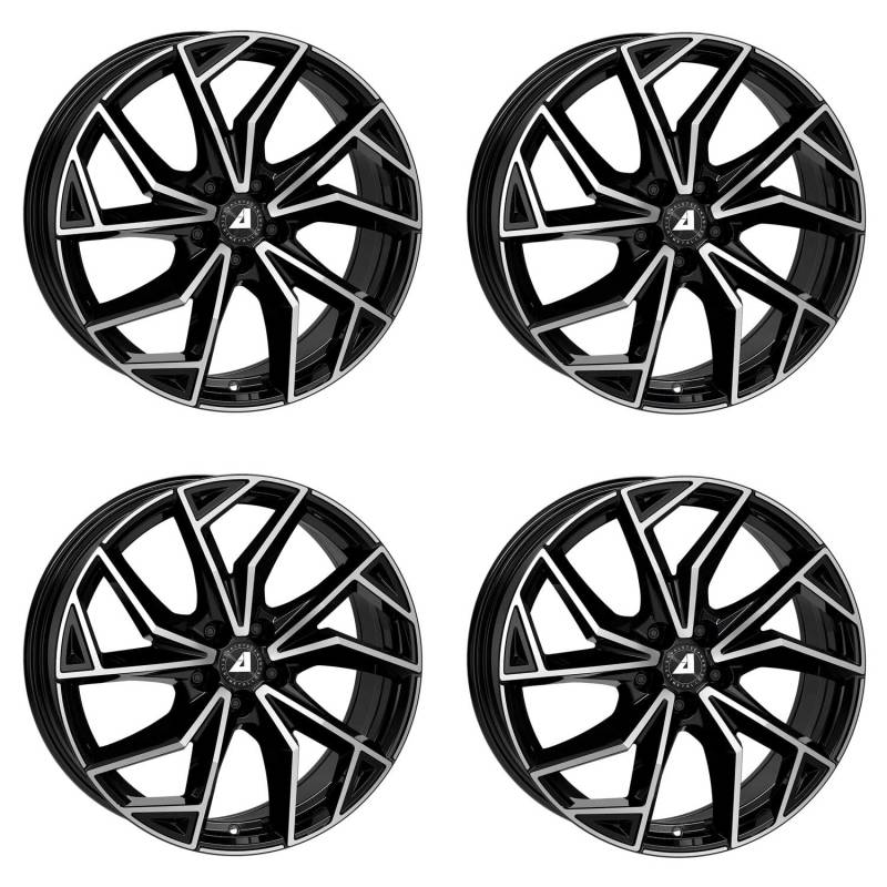 4x Alutec Felgen ADX.02 7.5Jx18 ET50 5x112 diamant-schwarz frontpoliert kompatibel mit FORD Galaxy von ALUTEC MÜNCHEN