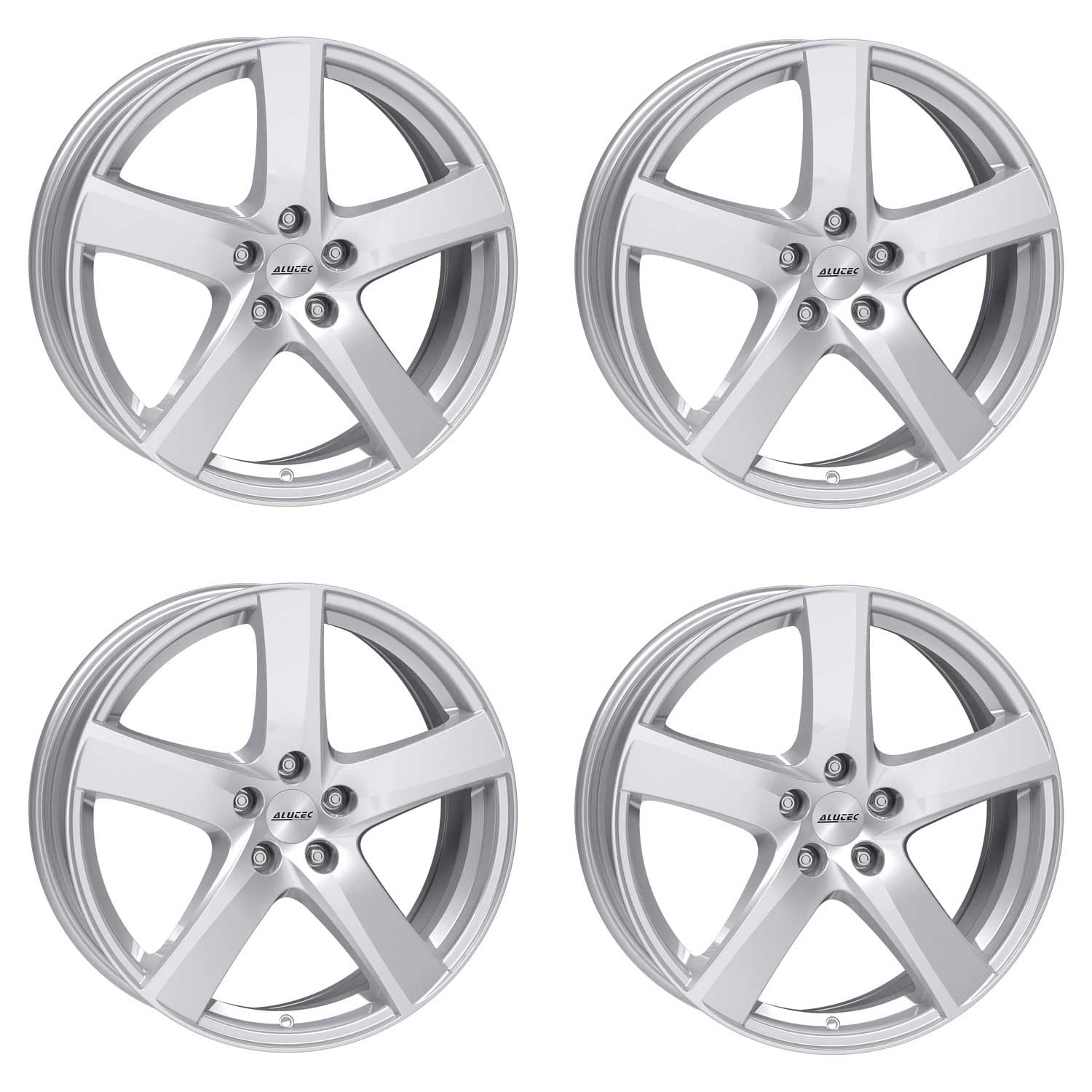 4x Alutec Felgen Freeze 7.5Jx18 ET41 5x115 polar-silber kompatibel mit OPEL Ampera Antara Astra Cascada Insignia Zafira Tourer von ALUTEC MÜNCHEN