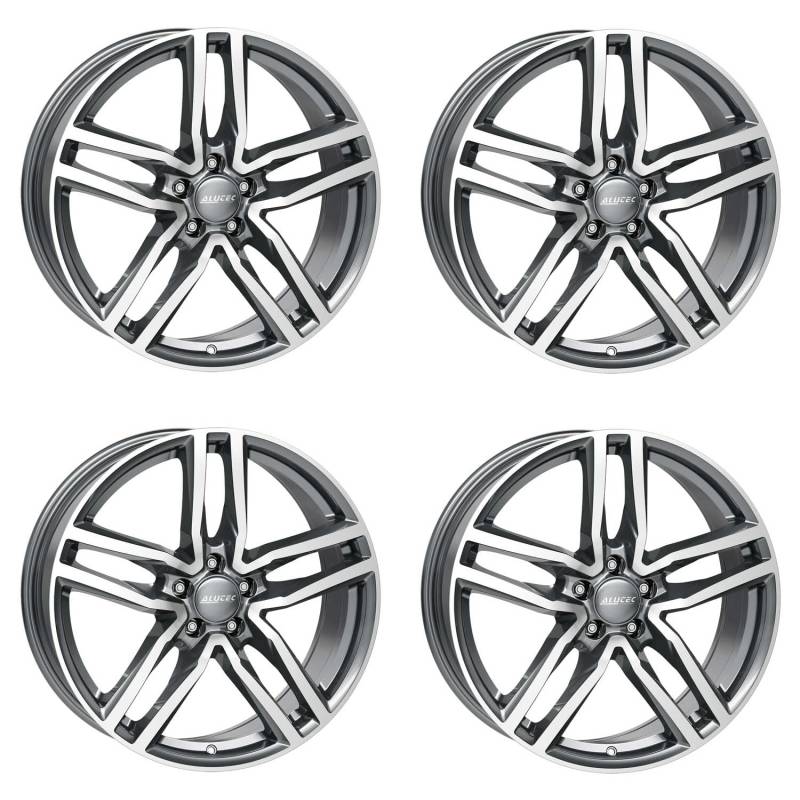 4x Alutec Felgen Ikenu 8.0Jx18 ET45 5x114,3 graphit frontpoliert kompatibel mit CITROEN C4 von ALUTEC MÜNCHEN