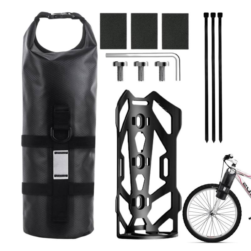 ALWIDA Gabeltasche, leichte Vorderradgabeltasche, wasserdichte Gepäckträger und Gepäckträger, Roll-Top-Gabeltasche, Gepäckträgertasche für Bikepacking, Radfahren, Touren, Bergabenteuer von ALWIDA