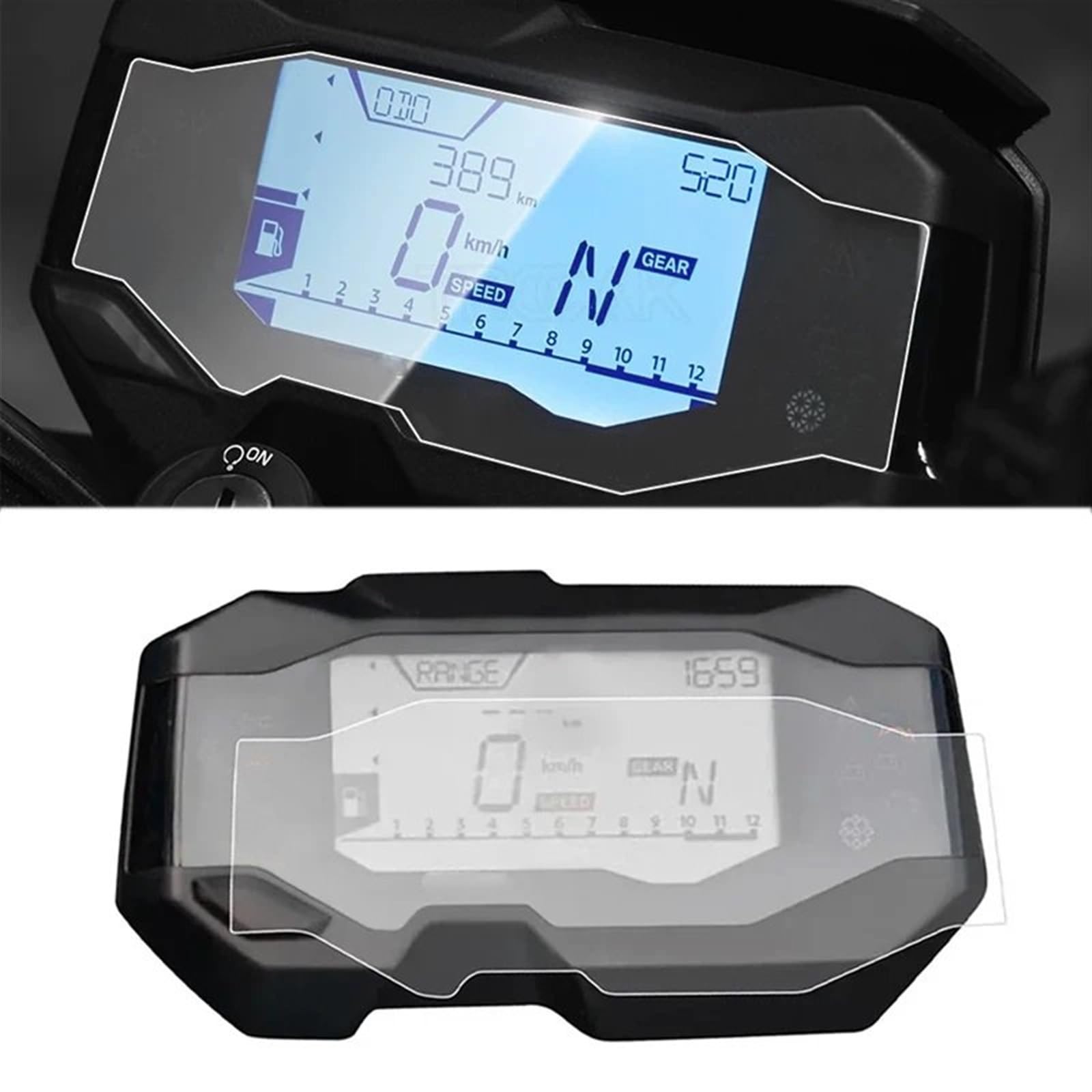 Für B&MW G 310 RG 310 GS 2017-2018 Motorrad Instrument Dashboard Cluster Kratzschutz Film Displayschutzfolie(2 Set) von ALZXDUEVD