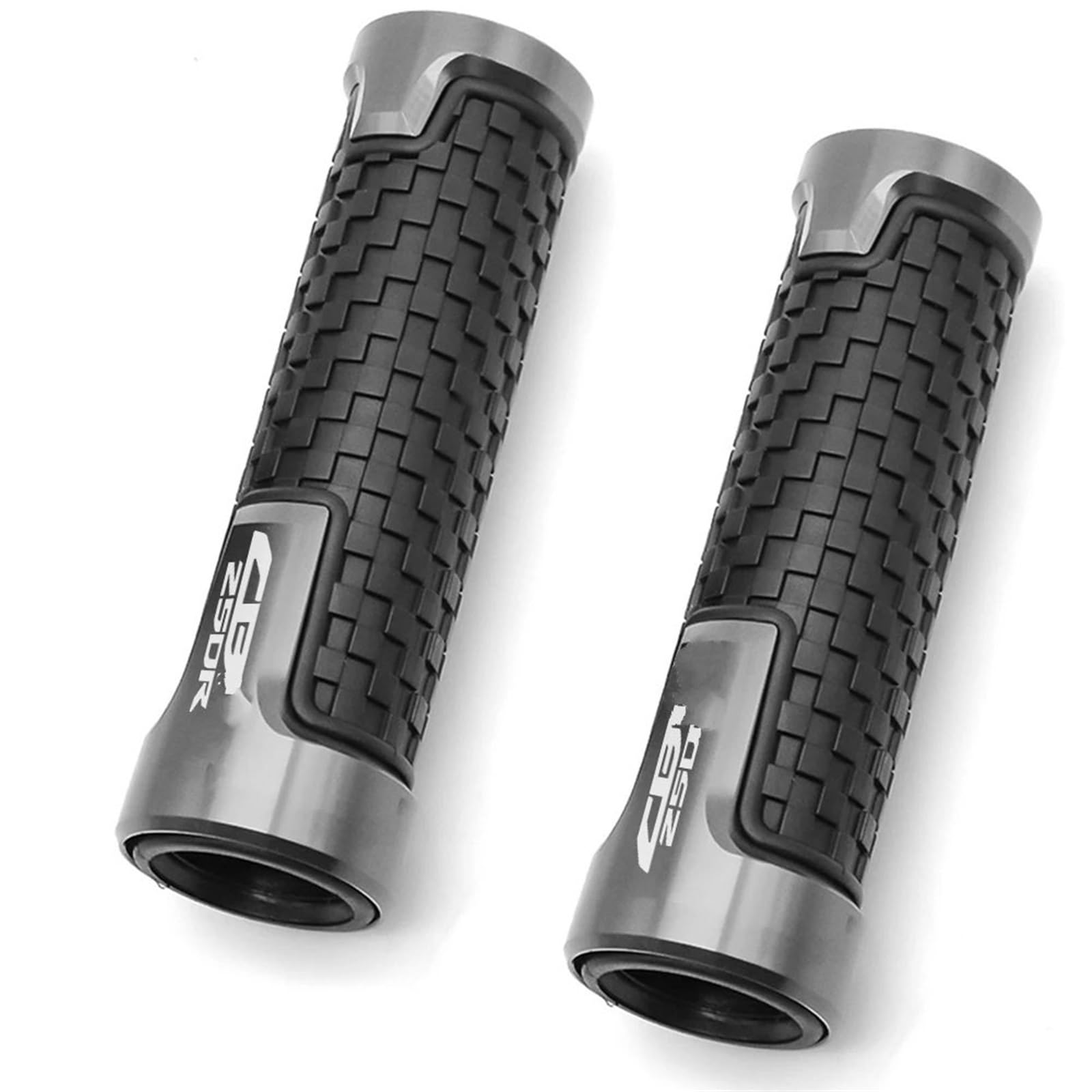 Für H&ONDA CBR250R CBR 250R 2010 2011 2012 2013 CNC Motorrad Lenker Grip Griff Bar Motorrad Lenker Griffe(Silver) von ALZXDUEVD