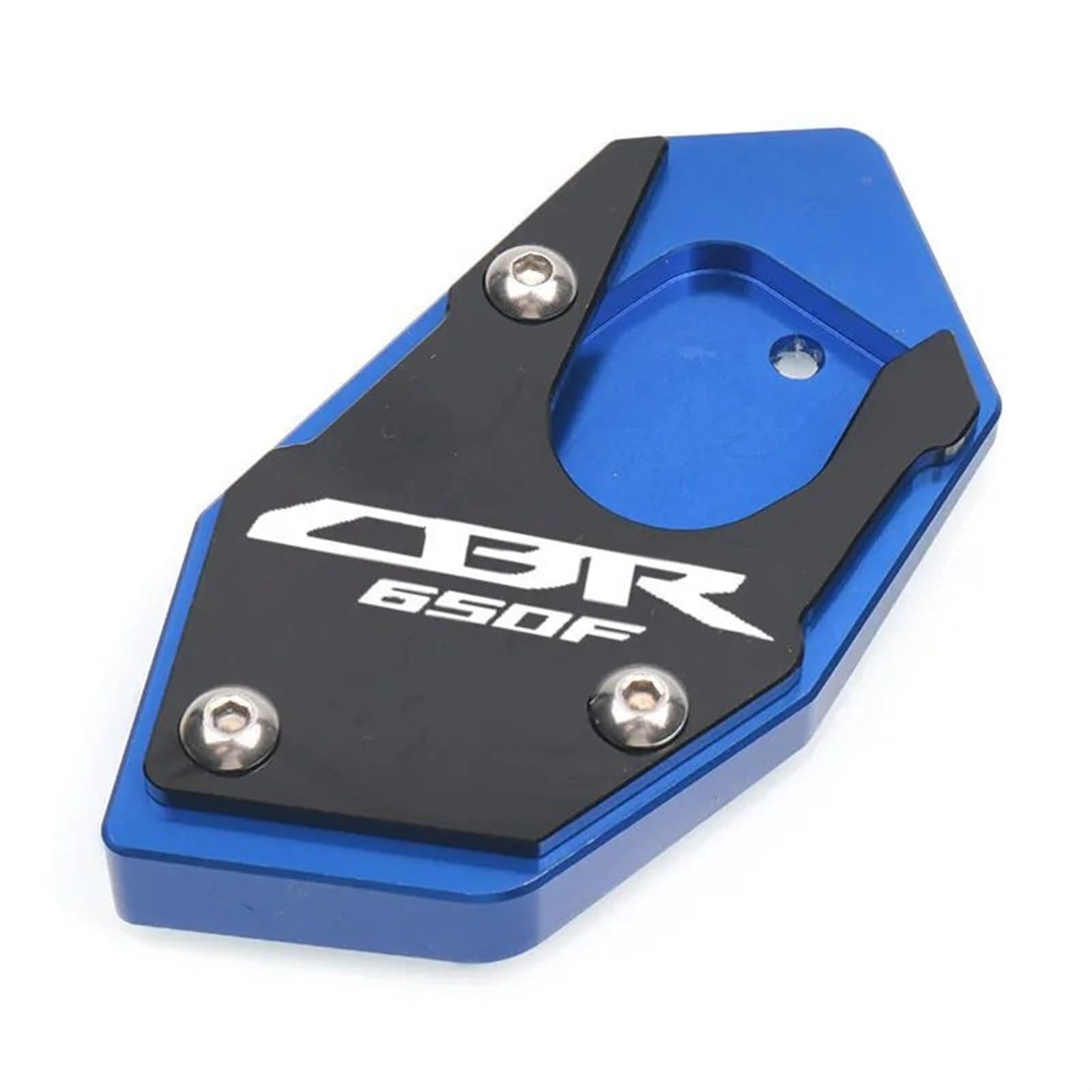 Für H&ONDA CBR650F CB CBR 650F CB650F CBR650 F Motorrad CNC Kickstand Fuß Seitenständer Verlängerungspolster Stützplatte Vergrößern Ständer(Blue-CBR650F) von ALZXDUEVD