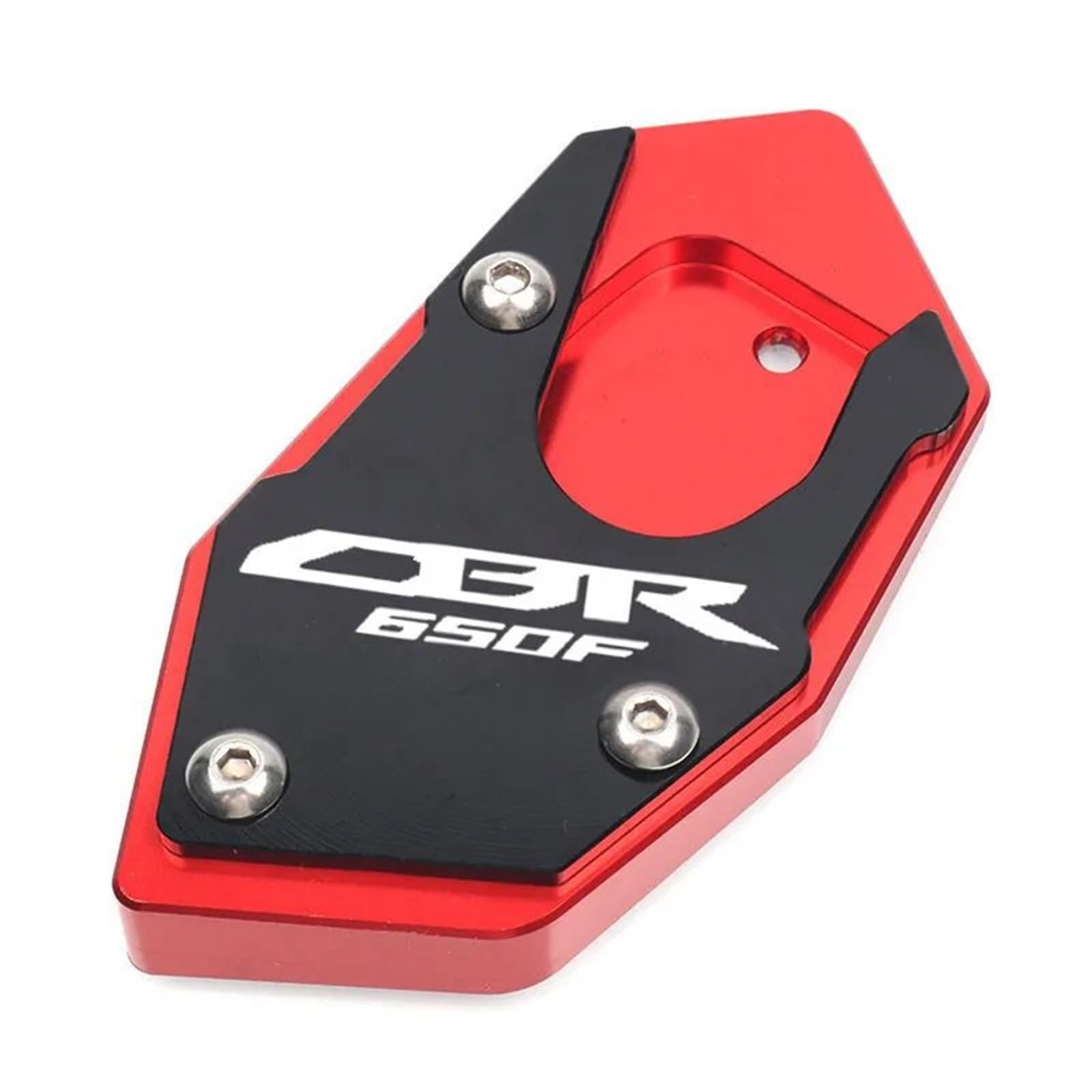 Für H&ONDA CBR650F CB CBR 650F CB650F CBR650 F Motorrad CNC Kickstand Fuß Seitenständer Verlängerungspolster Stützplatte Vergrößern Ständer(Red-CBR650F) von ALZXDUEVD